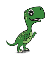 green dino